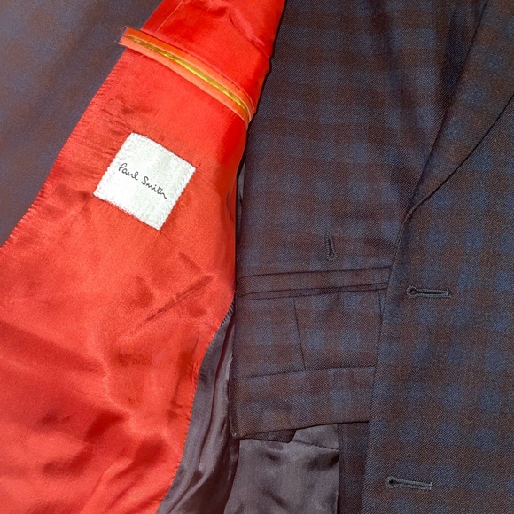 NWT Paul Smith Wool suit 42R pants 34 - Picture 10 of 14